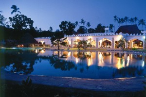 A view from the pool in Zanzibar Beach Resort