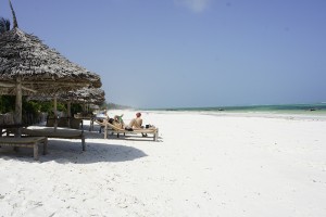 White sands and a long beach in Matemwe