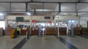 Zanzibar Airport check-in counters